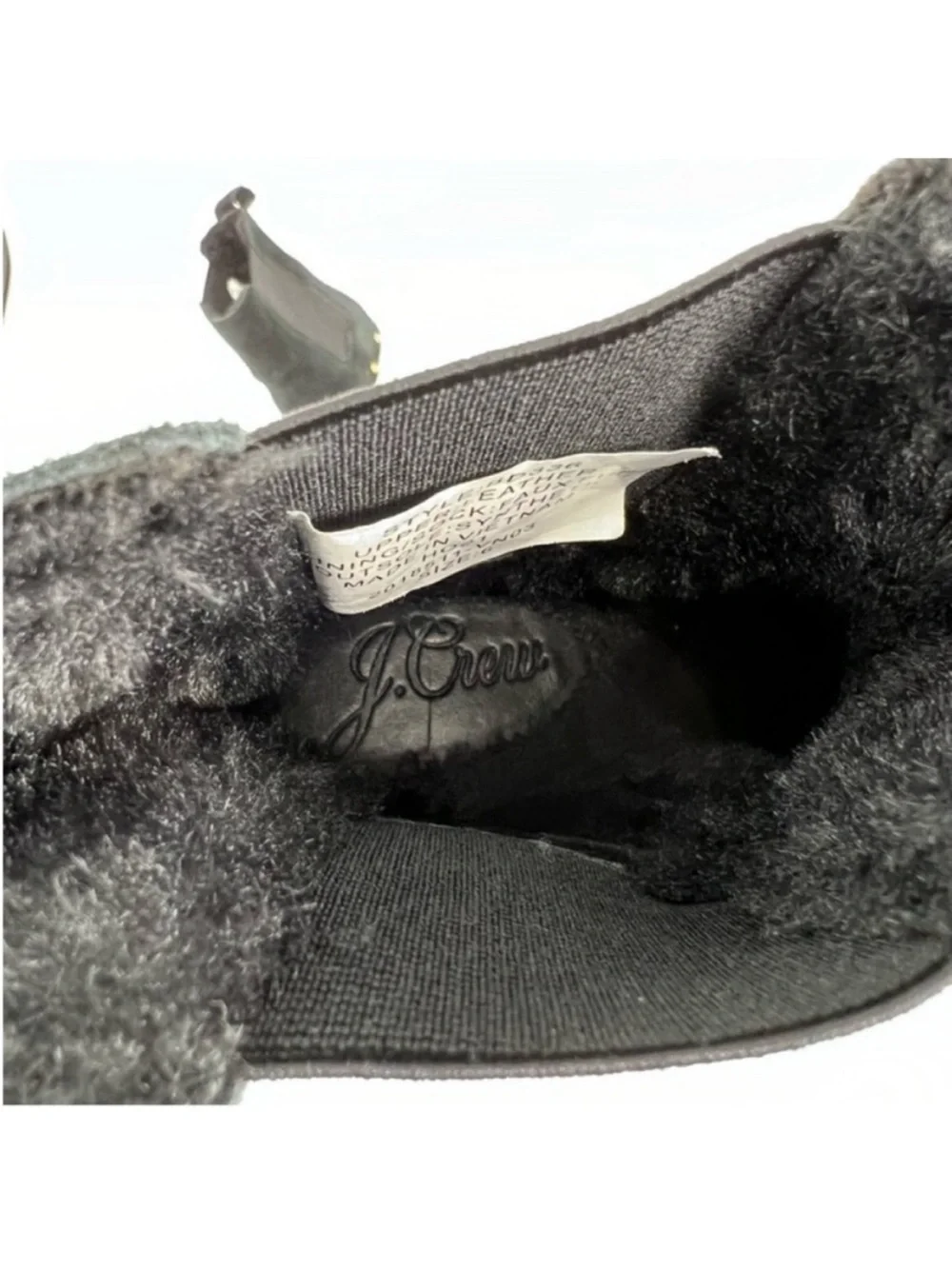 J. Crew Suede Ankle Boots Women’s 6 Black Studded Clog Heel Chelsea Booties